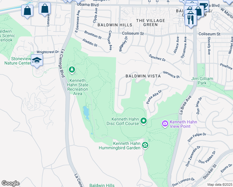 map of restaurants, bars, coffee shops, grocery stores, and more near 4189 Cloverdale Avenue in Los Angeles
