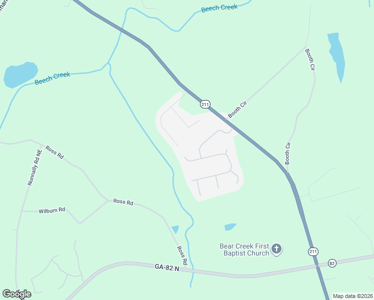 map of restaurants, bars, coffee shops, grocery stores, and more near 1600 White Oak Drive in Winder
