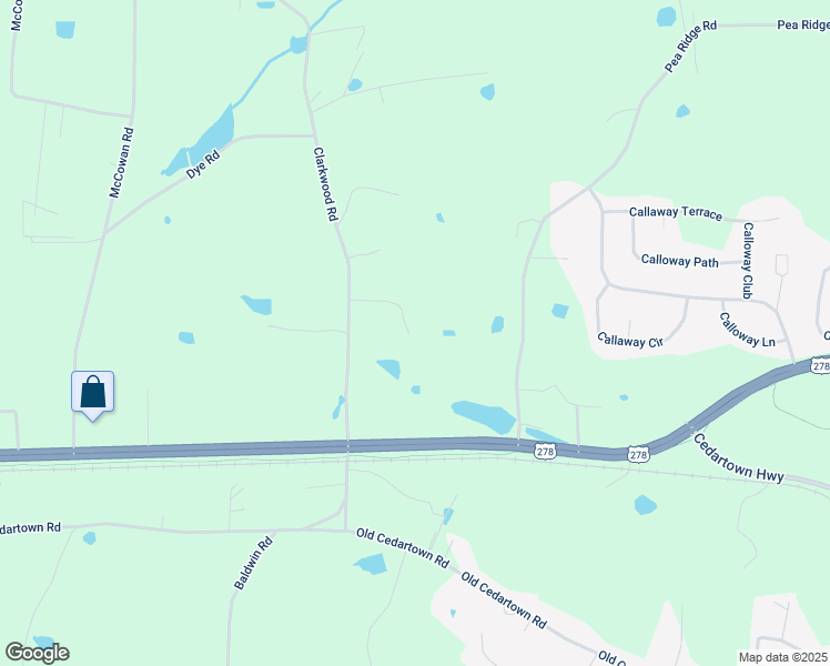 map of restaurants, bars, coffee shops, grocery stores, and more near 93 Garrett Road in Rockmart
