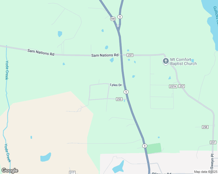 map of restaurants, bars, coffee shops, grocery stores, and more near Carr Road in Calhoun County