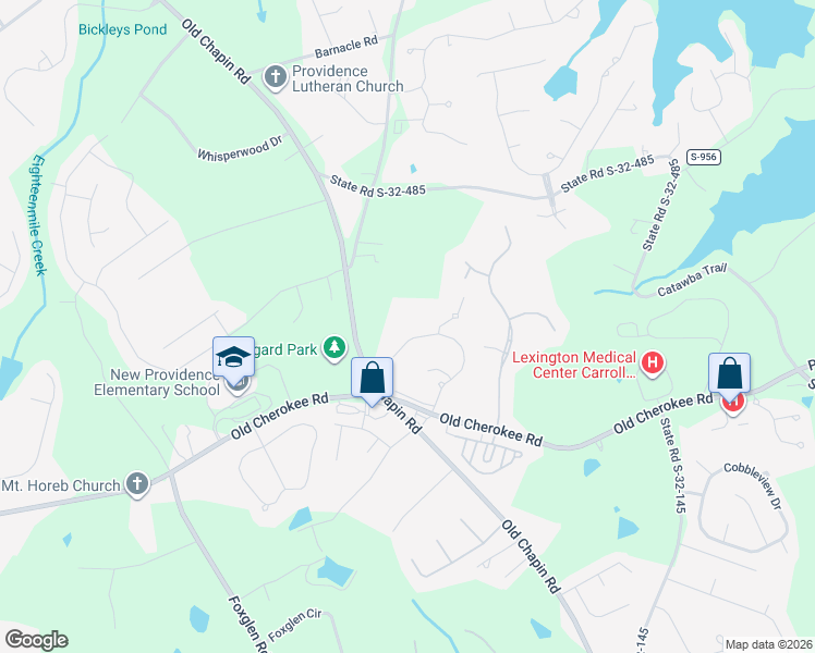 map of restaurants, bars, coffee shops, grocery stores, and more near 166 Windsor Park Drive in Lexington