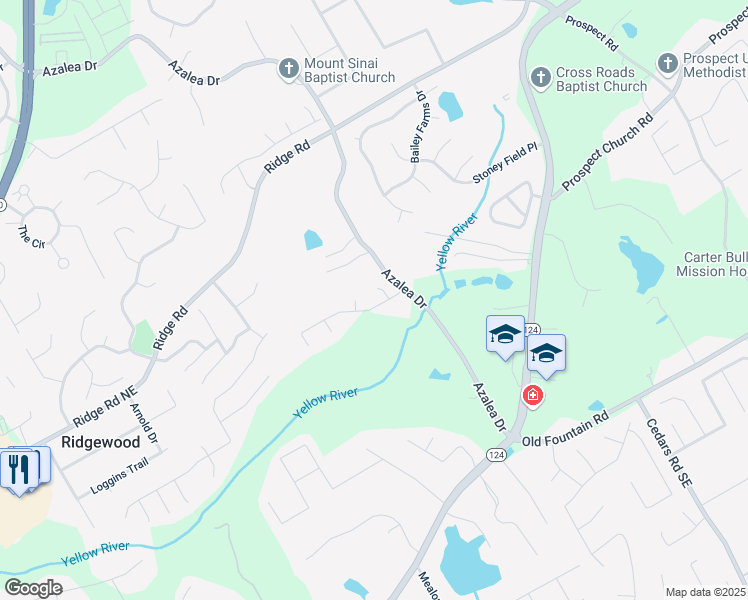 map of restaurants, bars, coffee shops, grocery stores, and more near 1151 Brading Place in Lawrenceville