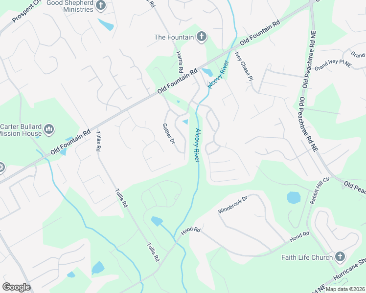 map of restaurants, bars, coffee shops, grocery stores, and more near 828 Harvest Brook Drive Northeast in Lawrenceville