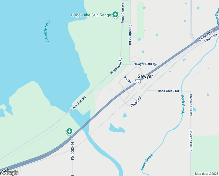 map of restaurants, bars, coffee shops, grocery stores, and more near 201 U.S. 70 in Sawyer