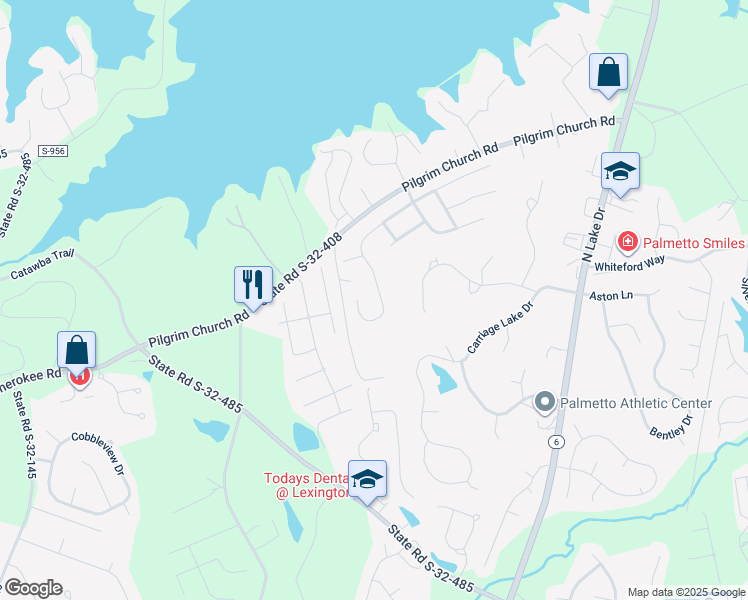 map of restaurants, bars, coffee shops, grocery stores, and more near 532 Plymouth Pass Drive in Lexington