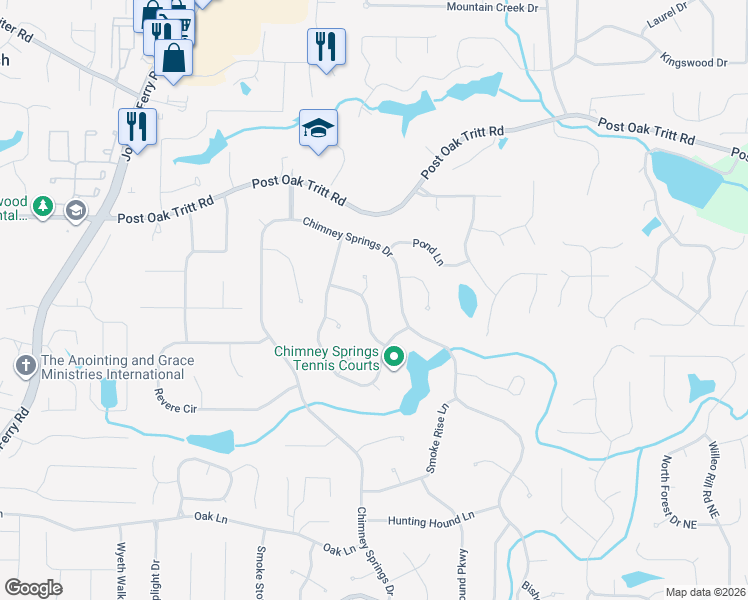 map of restaurants, bars, coffee shops, grocery stores, and more near 2654 Fieldstone Path in Marietta