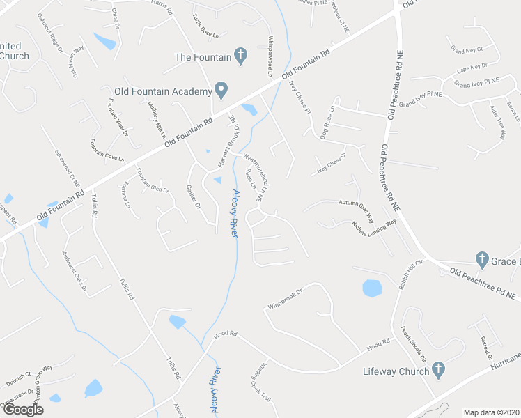 map of restaurants, bars, coffee shops, grocery stores, and more near 885 Westmoreland Lane Northeast in Lawrenceville