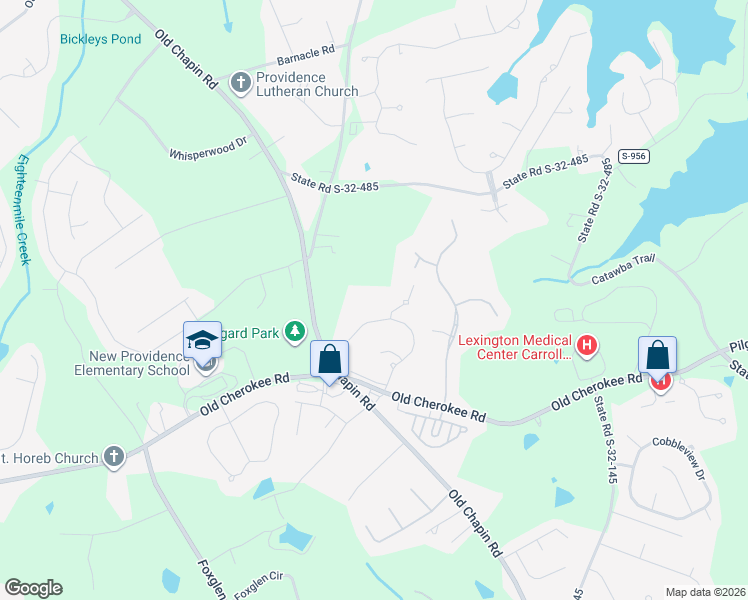 map of restaurants, bars, coffee shops, grocery stores, and more near 166 Windsor Park Dr in Lexington