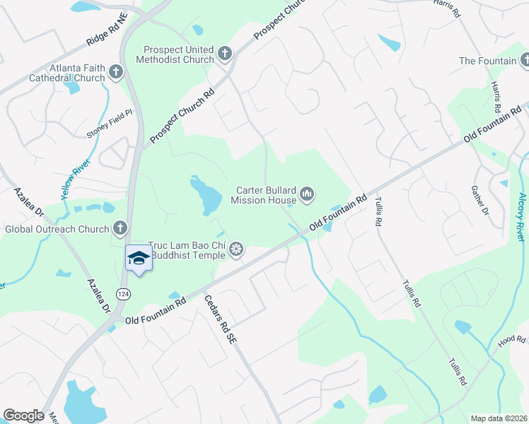 map of restaurants, bars, coffee shops, grocery stores, and more near 1909 Prospect Road in Lawrenceville