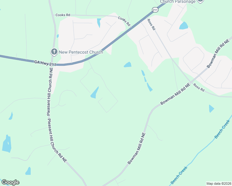 map of restaurants, bars, coffee shops, grocery stores, and more near 438 Raymond Drive in Winder