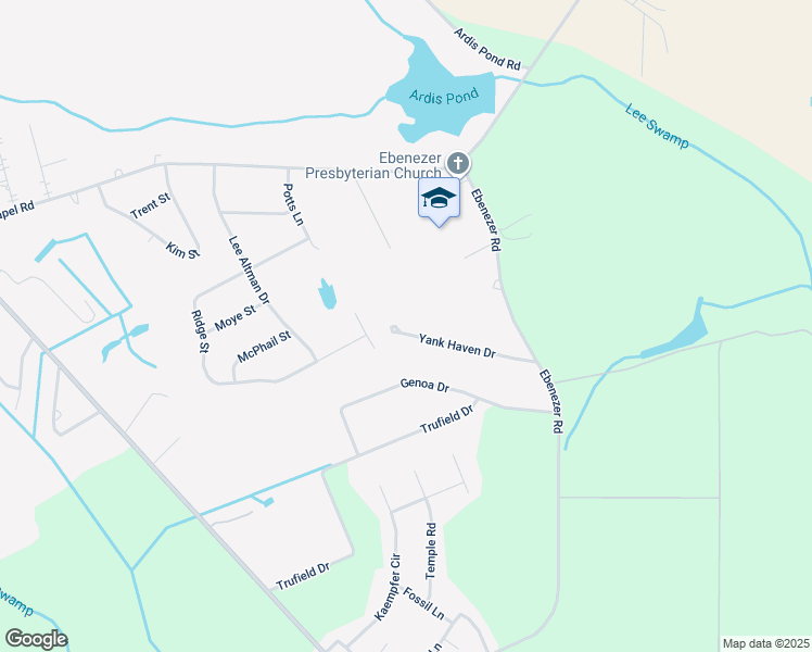 map of restaurants, bars, coffee shops, grocery stores, and more near 2715 Yank Haven Drive in Sumter