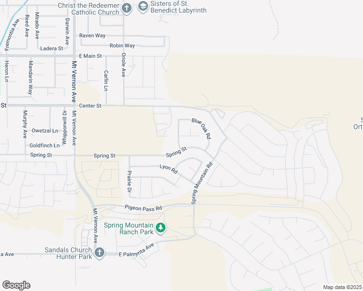 map of restaurants, bars, coffee shops, grocery stores, and more near 7531 Silverspot Road in Riverside