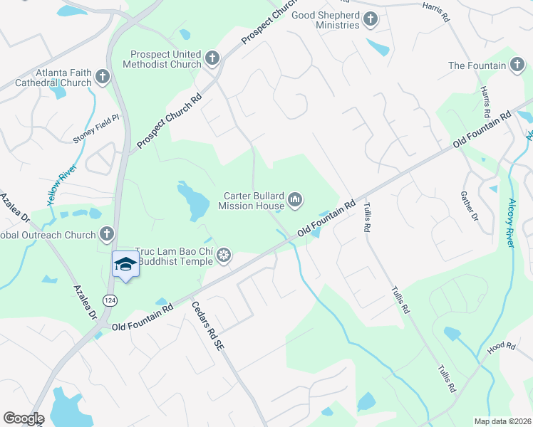 map of restaurants, bars, coffee shops, grocery stores, and more near 1230 Prospect Road in Lawrenceville