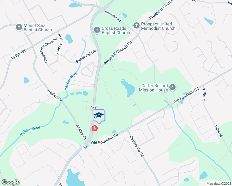 map of restaurants, bars, coffee shops, grocery stores, and more near 1484 West Prospect Drive Northeast in Lawrenceville
