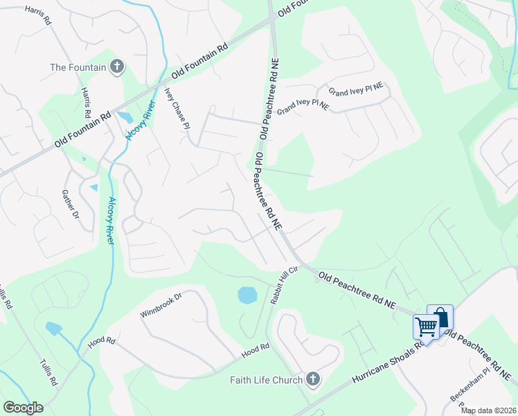 map of restaurants, bars, coffee shops, grocery stores, and more near 949 Nichols Landing Lane in Dacula