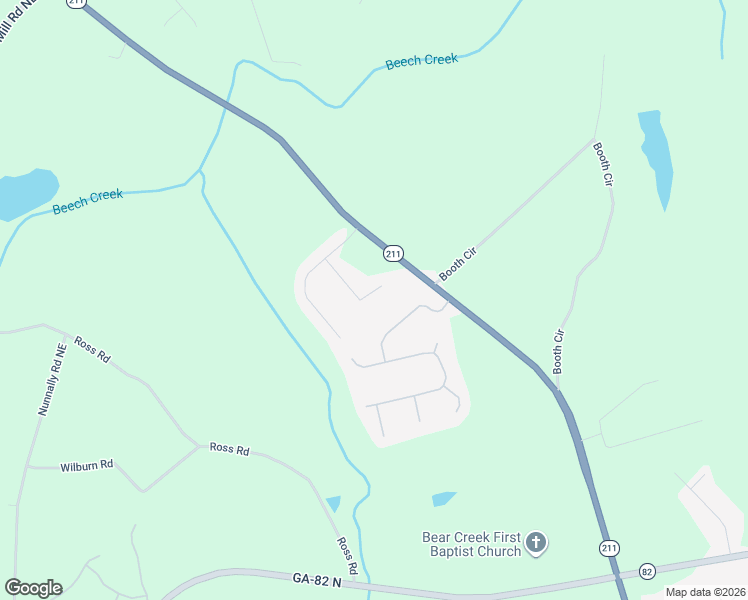 map of restaurants, bars, coffee shops, grocery stores, and more near 1415 Red Oak Way in Winder