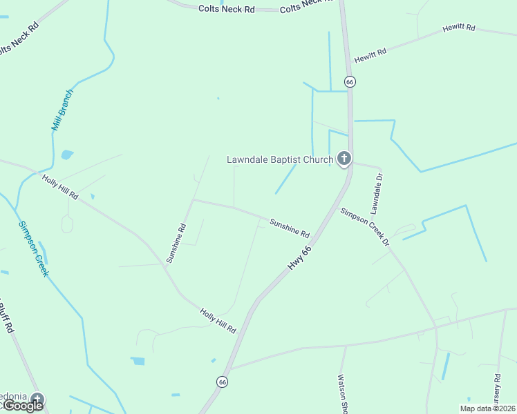 map of restaurants, bars, coffee shops, grocery stores, and more near 190 Sunshine Road in Loris