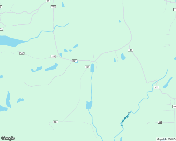map of restaurants, bars, coffee shops, grocery stores, and more near 97 County Road 104 in Bremen