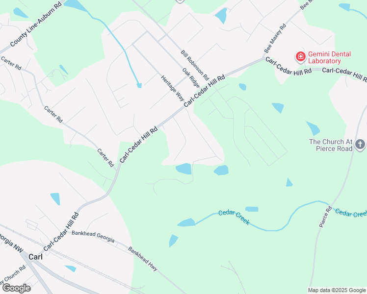 map of restaurants, bars, coffee shops, grocery stores, and more near 186 Dean Way in Winder