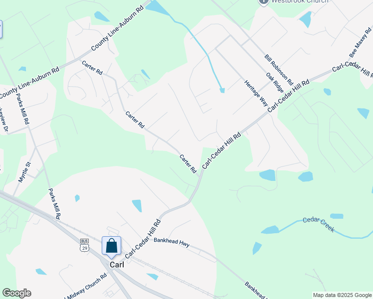 map of restaurants, bars, coffee shops, grocery stores, and more near 179 Carter Road in Auburn