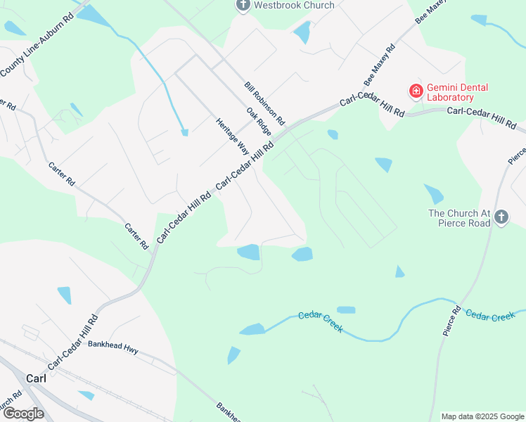 map of restaurants, bars, coffee shops, grocery stores, and more near 184 Dean Way in Winder