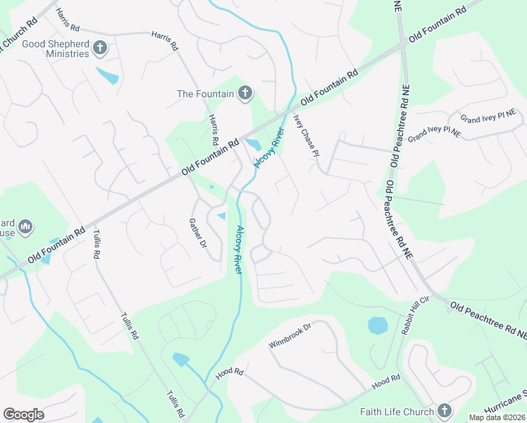 map of restaurants, bars, coffee shops, grocery stores, and more near 976 Westmoreland Lane Northeast in Lawrenceville