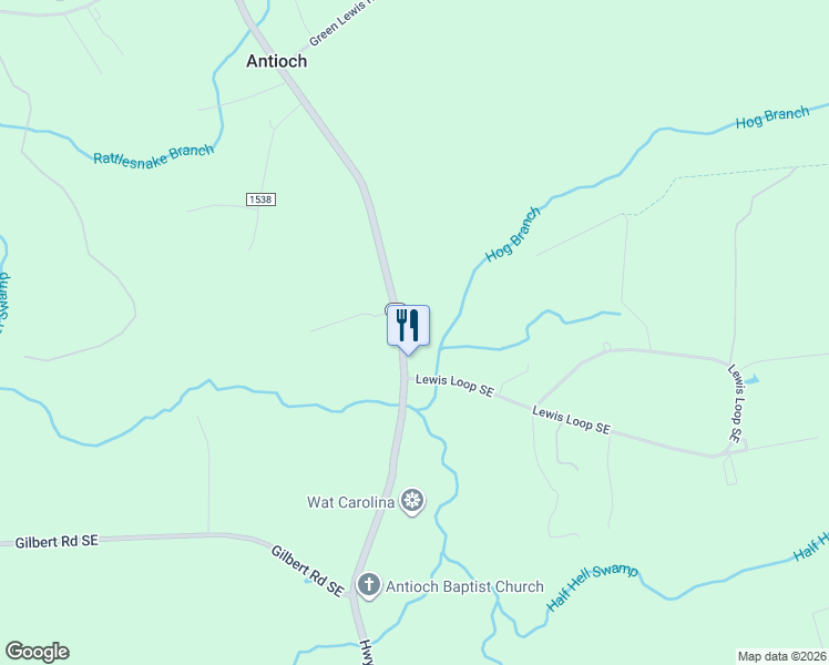 map of restaurants, bars, coffee shops, grocery stores, and more near 1467 Midway Rd SE in Bolivia