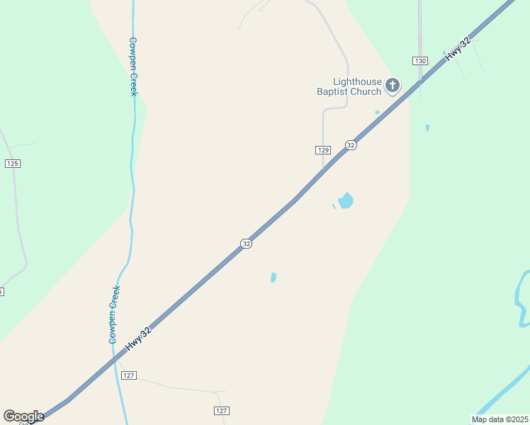 map of restaurants, bars, coffee shops, grocery stores, and more near 313 Highway 32 in Bruce