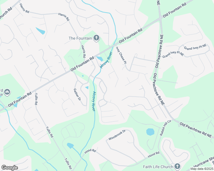 map of restaurants, bars, coffee shops, grocery stores, and more near 965 Westmoreland Lane Northeast in Lawrenceville