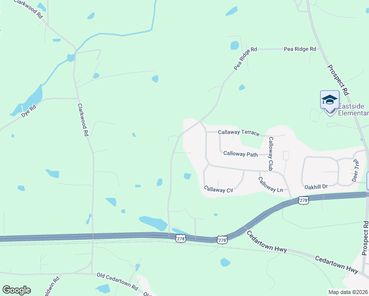 map of restaurants, bars, coffee shops, grocery stores, and more near 230 Pea Ridge Road in Rockmart