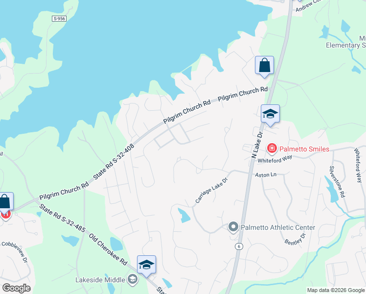 map of restaurants, bars, coffee shops, grocery stores, and more near 134 Carriage Hill Drive in Lexington