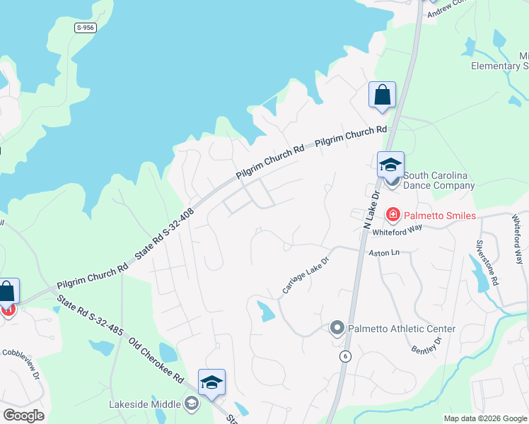 map of restaurants, bars, coffee shops, grocery stores, and more near 312 Settlers Trail in Lexington