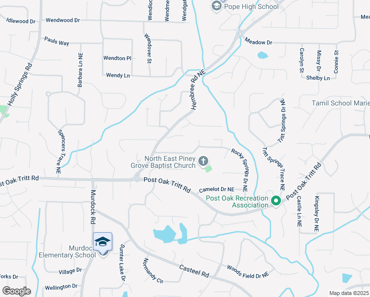 map of restaurants, bars, coffee shops, grocery stores, and more near 3287 Harvest Way in Marietta
