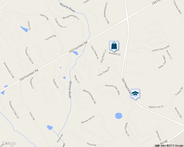 map of restaurants, bars, coffee shops, grocery stores, and more near 1035 Brighton Cove Trail in Lawrenceville