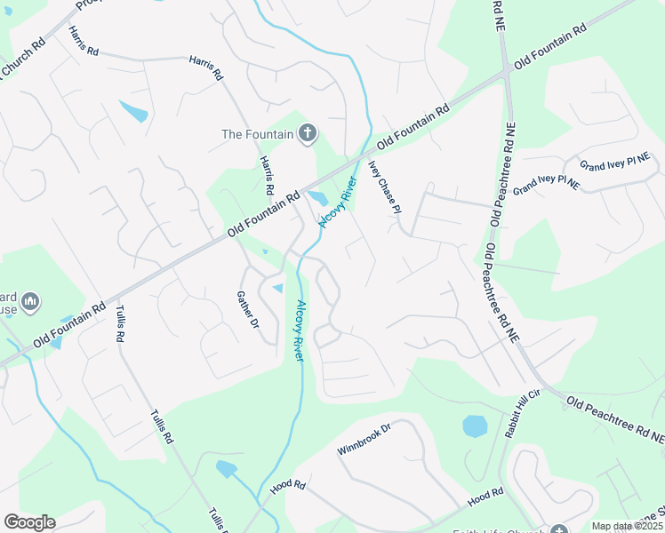 map of restaurants, bars, coffee shops, grocery stores, and more near 1005 Westmoreland Lane Northeast in Lawrenceville
