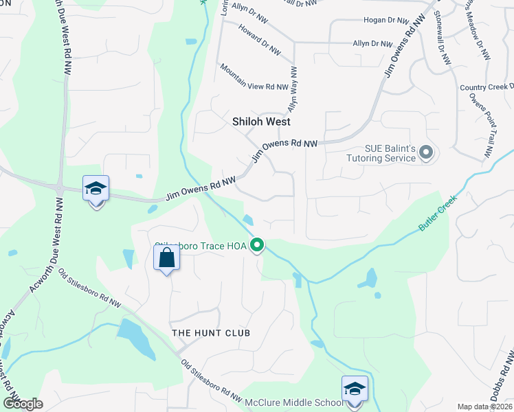 map of restaurants, bars, coffee shops, grocery stores, and more near 3911 Sharpel Lane Northwest in Kennesaw