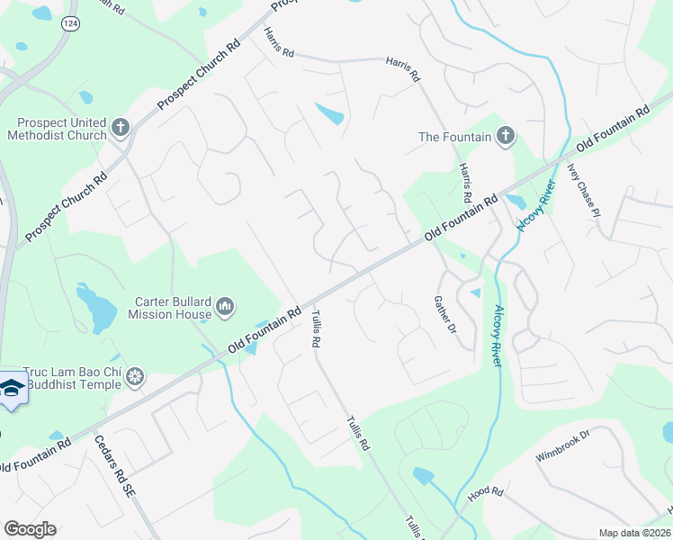 map of restaurants, bars, coffee shops, grocery stores, and more near 1235 Fountain Cove Lane in Lawrenceville