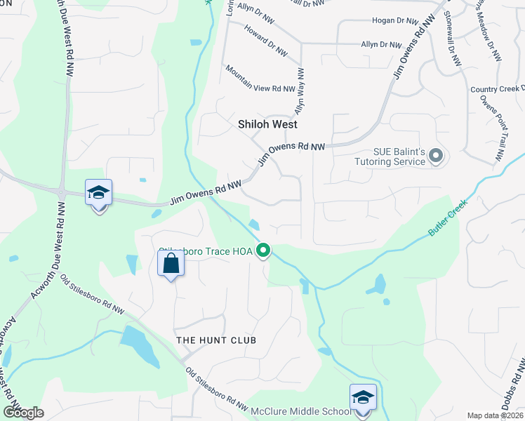 map of restaurants, bars, coffee shops, grocery stores, and more near 3911 Sharpel Lane Northwest in Kennesaw