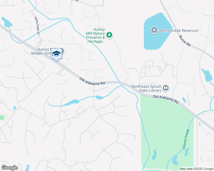 map of restaurants, bars, coffee shops, grocery stores, and more near 55 Dover Cliff Way in Alpharetta