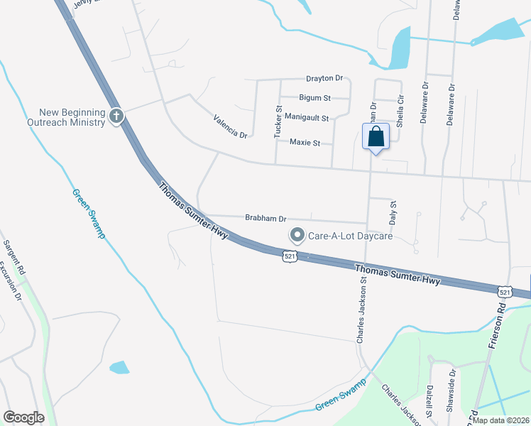 map of restaurants, bars, coffee shops, grocery stores, and more near 4285 Brabham Drive in Dalzell