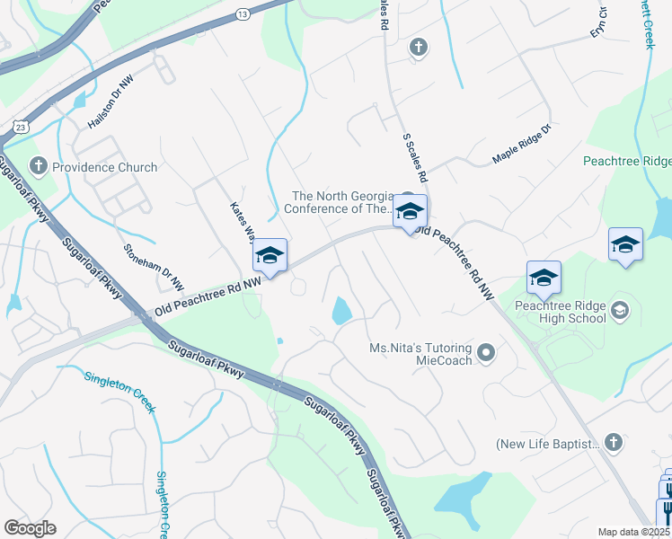 map of restaurants, bars, coffee shops, grocery stores, and more near 1806 Royal Troon Court in Duluth