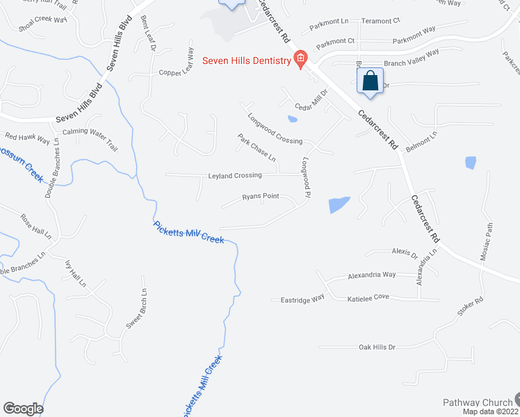 map of restaurants, bars, coffee shops, grocery stores, and more near 38 Zimmer Woods Court in Dallas