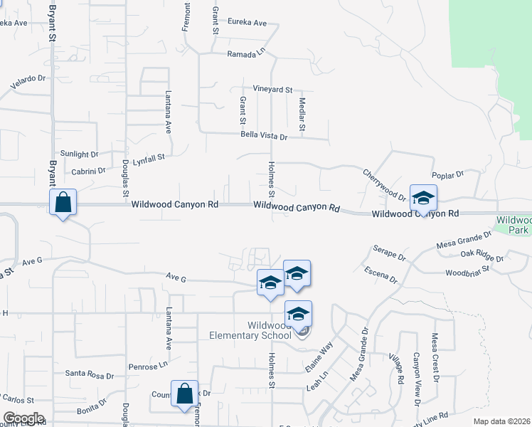 map of restaurants, bars, coffee shops, grocery stores, and more near in Yucaipa