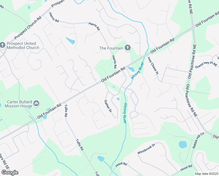 map of restaurants, bars, coffee shops, grocery stores, and more near 1125 Harvest Brook Way in Lawrenceville