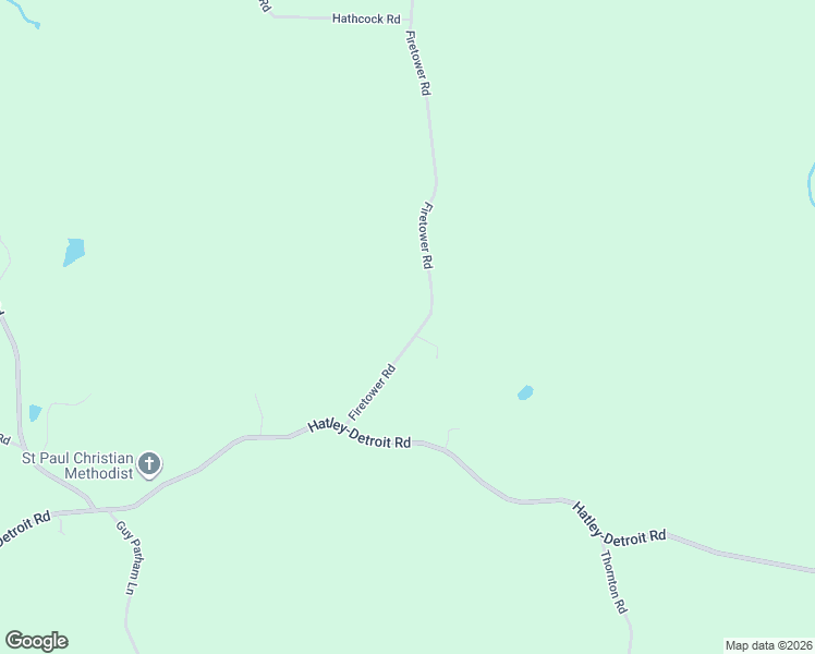 map of restaurants, bars, coffee shops, grocery stores, and more near 60025 Firetower Road in Smithville