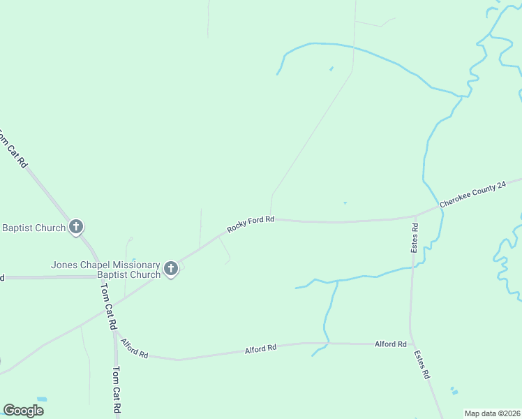 map of restaurants, bars, coffee shops, grocery stores, and more near 11827 Rocky Ford Road in Piedmont