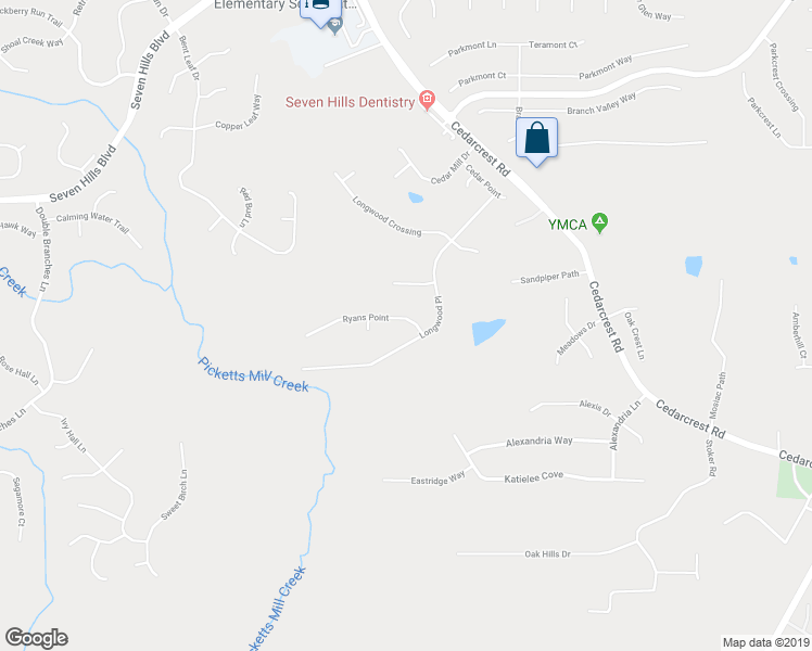 map of restaurants, bars, coffee shops, grocery stores, and more near 53 Ryans Point in Dallas