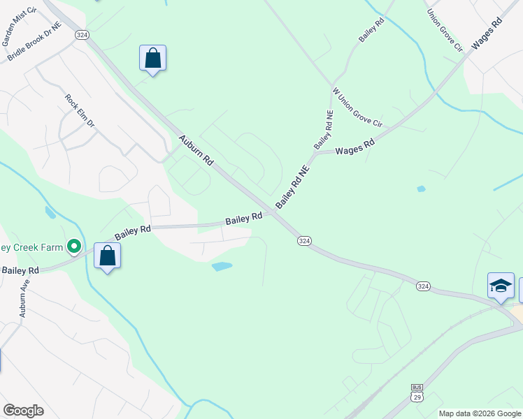 map of restaurants, bars, coffee shops, grocery stores, and more near 120 Auburn Road in Auburn