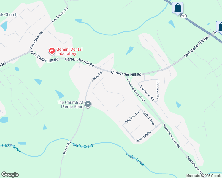 map of restaurants, bars, coffee shops, grocery stores, and more near 466 Cedar Ridge Drive in Winder