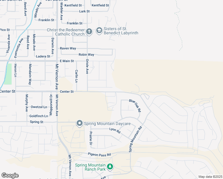 map of restaurants, bars, coffee shops, grocery stores, and more near 20419 Canaan Circle in Riverside
